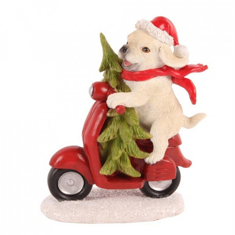 Собака на мотоцикле 16 см