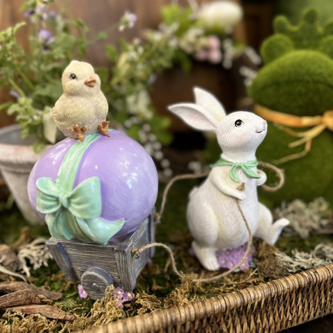 Кролик с цыплёнком 28,5 см