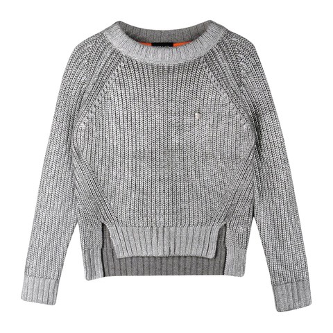 Пуловер " Серебро" с ламинир,эффектом . Размер: 6А