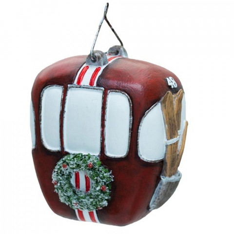 Вагон фуникулёра, новогоднее украшение, 8 см