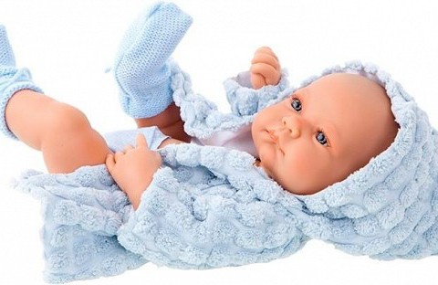 Кукла-младенец Сэмми в голубом, 42 см 5087B