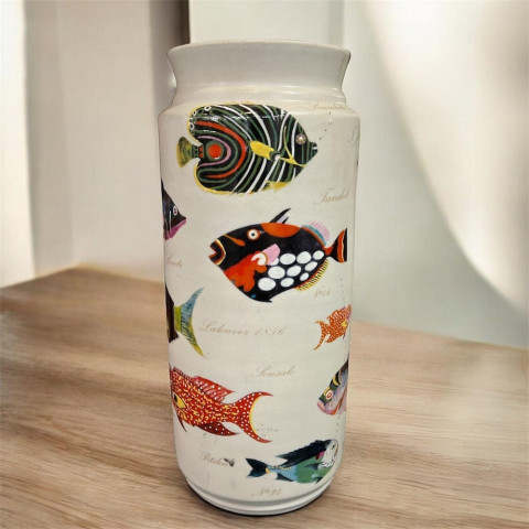Ваза Стаи рыб 36 см CFJ.253/BE