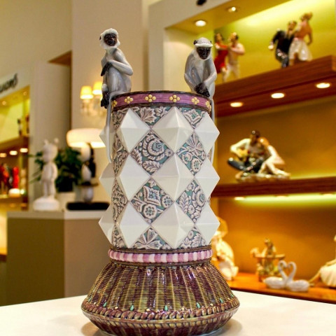 Ваза с обезьянами Lladro 41 см