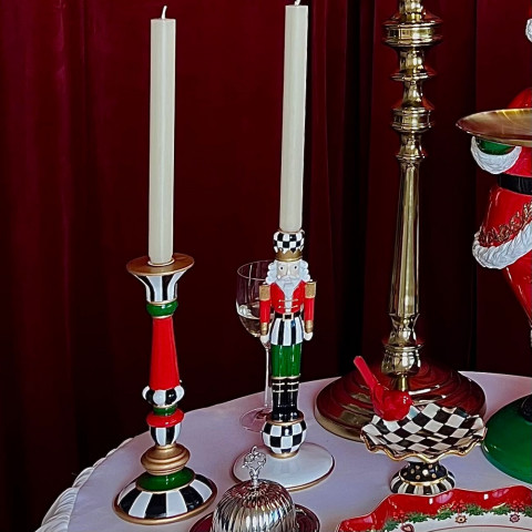 Подсвечник в клетку 28 см