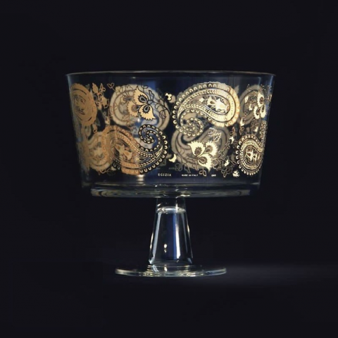 Фруктовница с позолочением Egizia